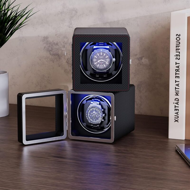 Enrollador automático de reloj con motor silencioso y luz LED - Image 4
