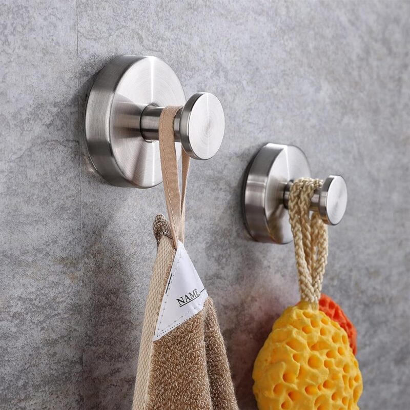 Ganchos de Ventosa de Acero Inoxidable para Ducha Neknock - Image 4